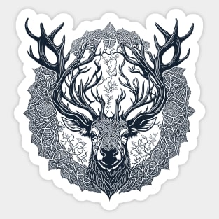 Deer Monochrome Sticker